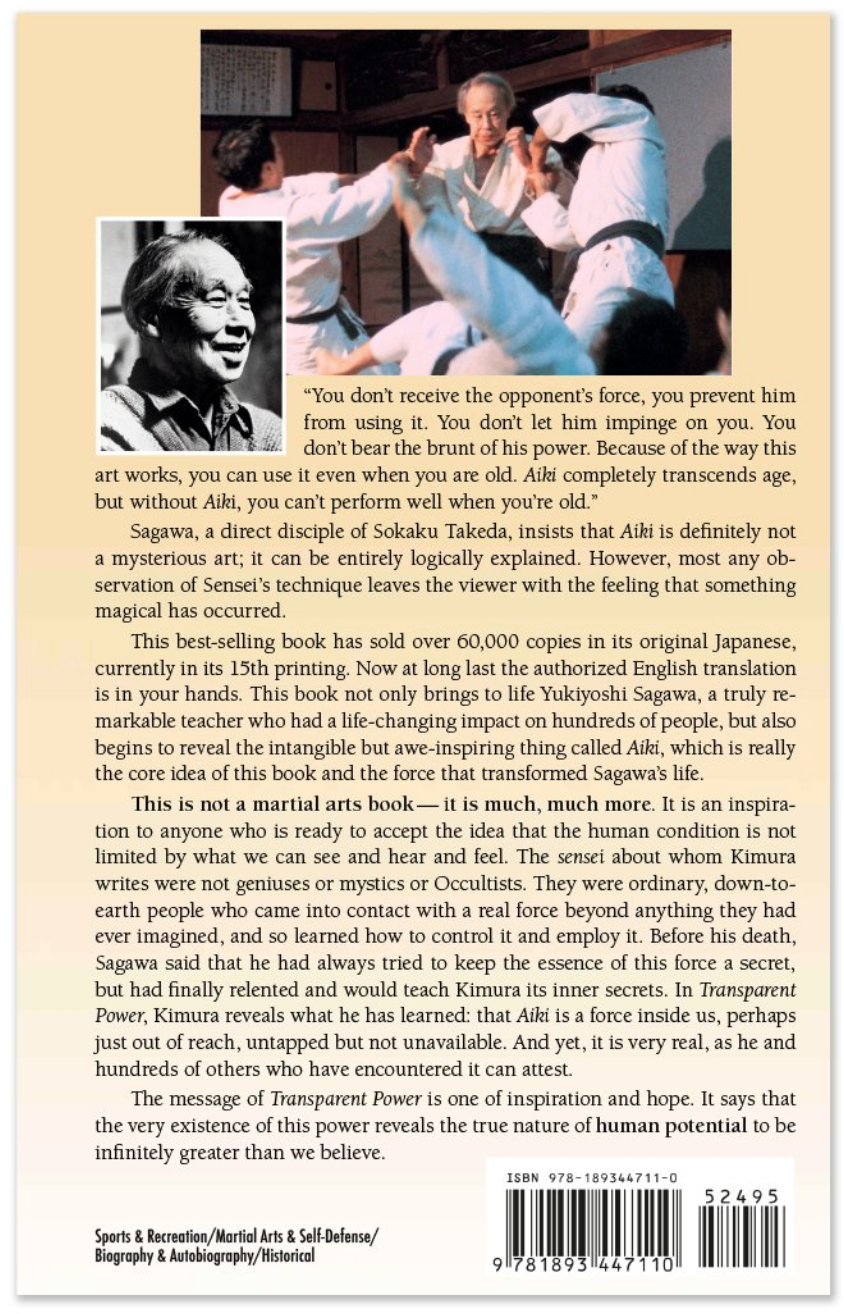 Transparent Power: Secret Teachings of Yukiyoshi Sagawa Book by Tatsuo Kimura - Budovideos