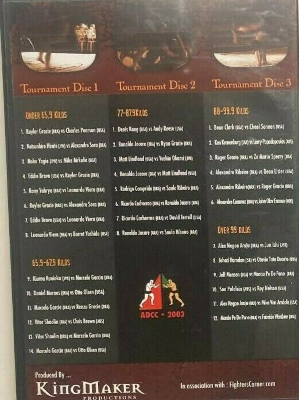 ADCC 2003 (5 DVD Set) (Preowned) - Budovideos