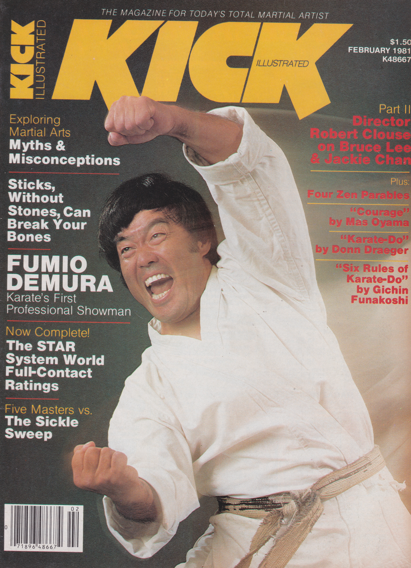 Kick Illustrated Feb 1981 Magazine (Preowned) - Budovideos Inc