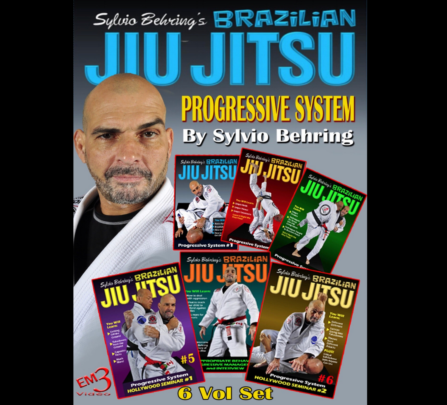 Progressive BJJ System 6 Vol Series by Sylvio Behring (On Demand)