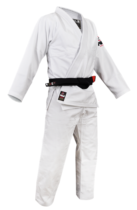 White All Around BJJ Gi by Fuji - Budovideos Inc