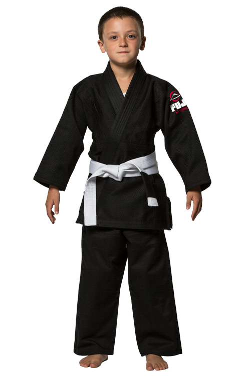 Fuji Childrens BJJ Uniform - Black - Budovideos Inc