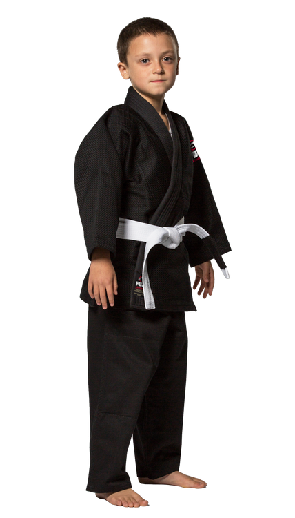 Fuji Childrens BJJ Uniform - Black - Budovideos Inc