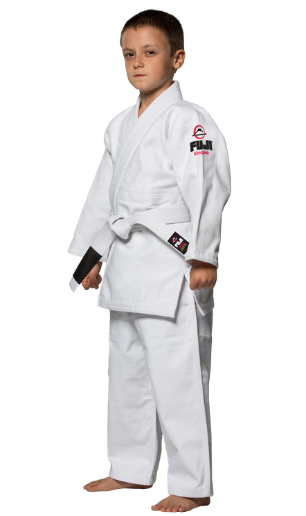 Fuji Childrens BJJ Uniform - White - Budovideos Inc