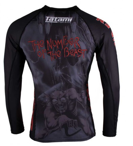 Tatami X Iron Maiden Number of the Beast Rash Guard - Budovideos Inc