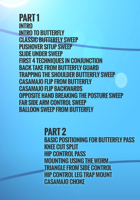 Best of Butterfly Guard 2 DVD Set by Cesar Casamajo - Budovideos Inc