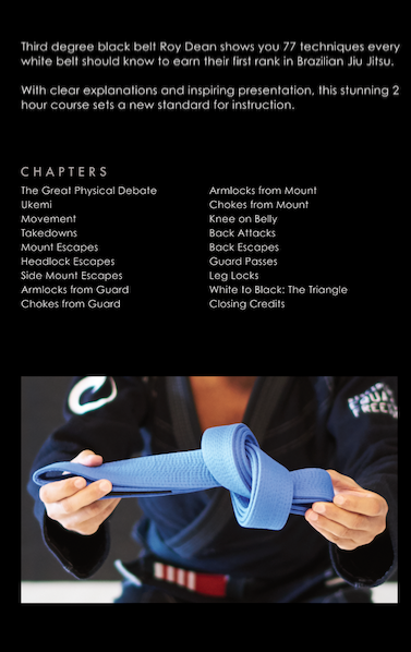 Blue Belt Requirements 2.0 w BONUS by Roy Dean DVD or BluRay - Budovideos Inc