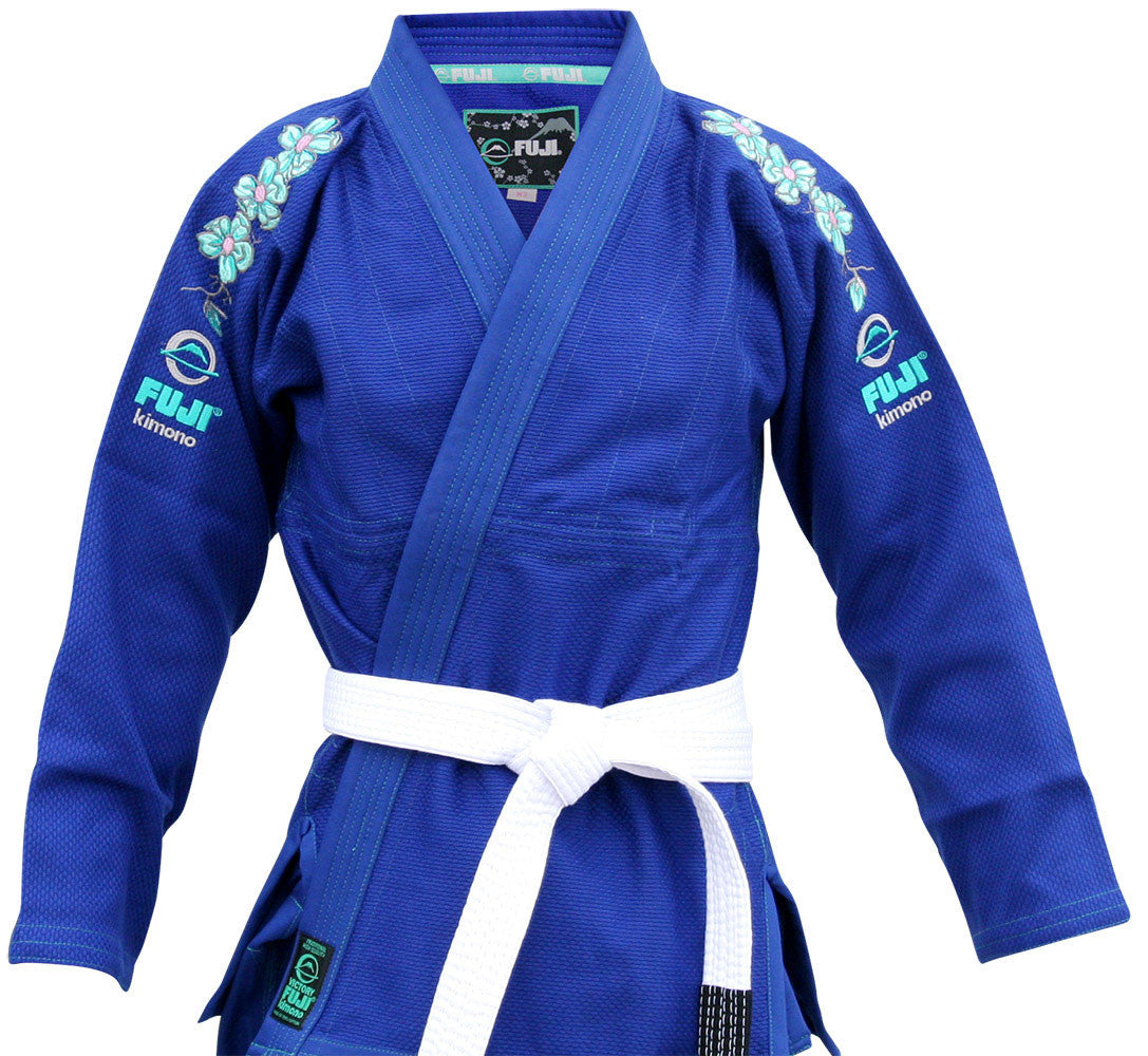 Women's Blue Blossom BJJ Gi by Fuji - Budovideos Inc