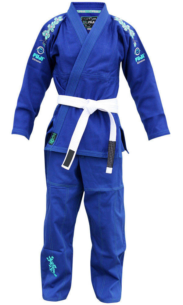 Women's Blue Blossom BJJ Gi by Fuji - Budovideos Inc