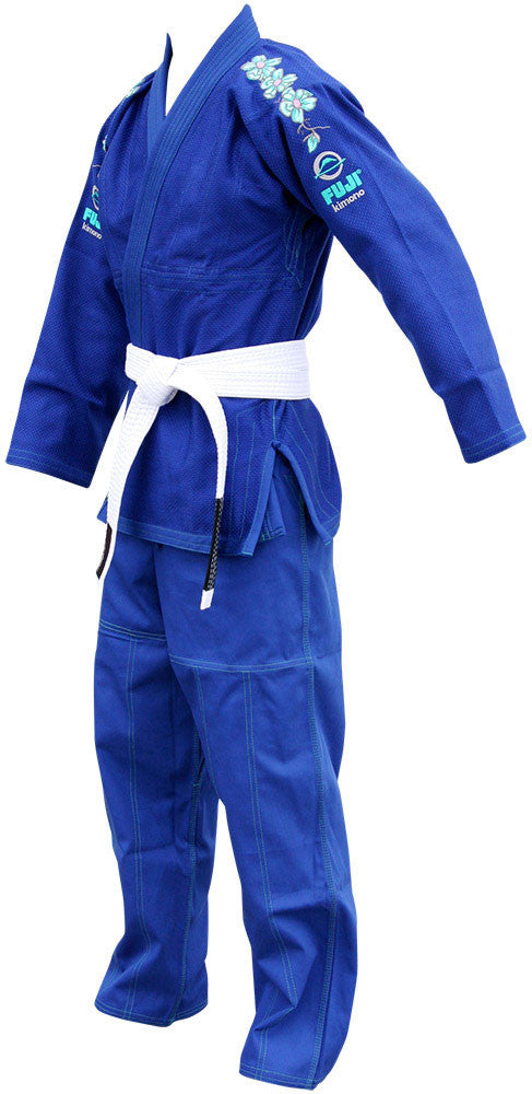 Women's Blue Blossom BJJ Gi by Fuji - Budovideos Inc