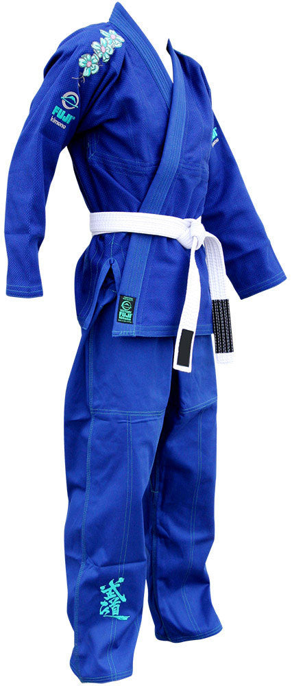 Women's Blue Blossom BJJ Gi by Fuji - Budovideos Inc