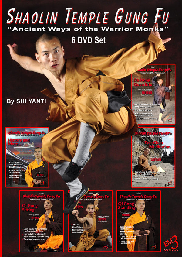 Shaolin Temple Gung Fu 6 DVD Set by Shi Yanti - Budovideos Inc