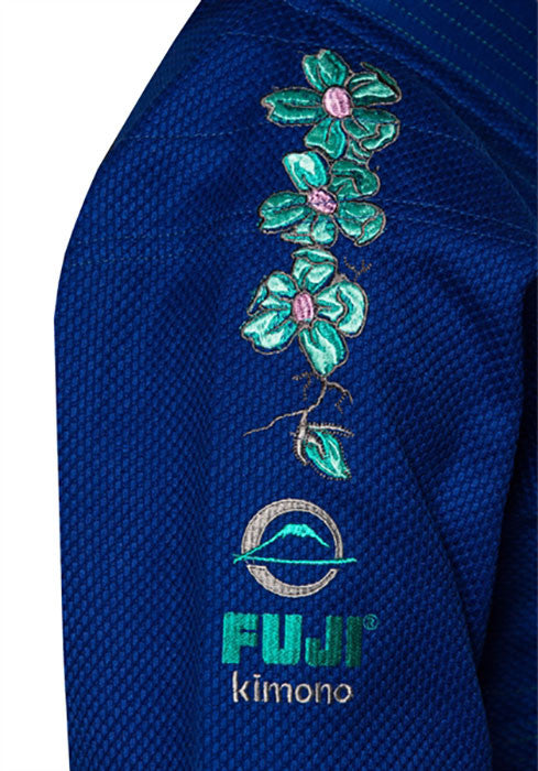 Women's Blue Blossom BJJ Gi by Fuji - Budovideos Inc