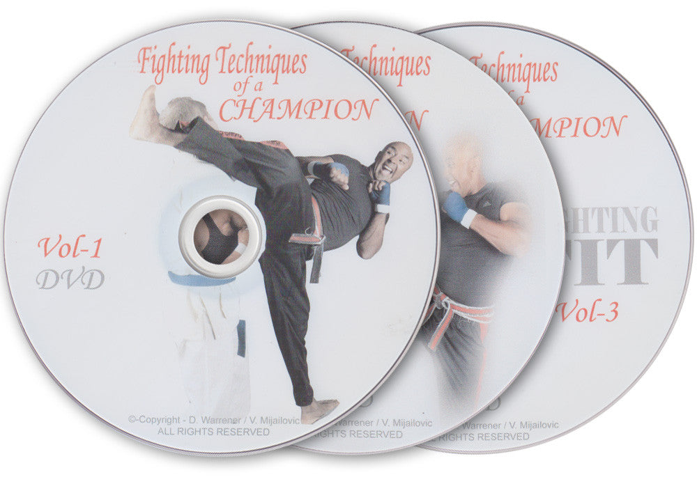 Fighting Techniques of a Champion 3 DVD Set by Kevin Brewerton - Budovideos Inc