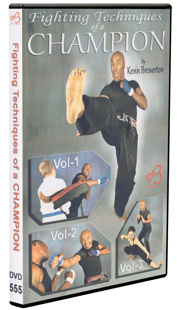 Fighting Techniques of a Champion 3 DVD Set by Kevin Brewerton - Budovideos Inc