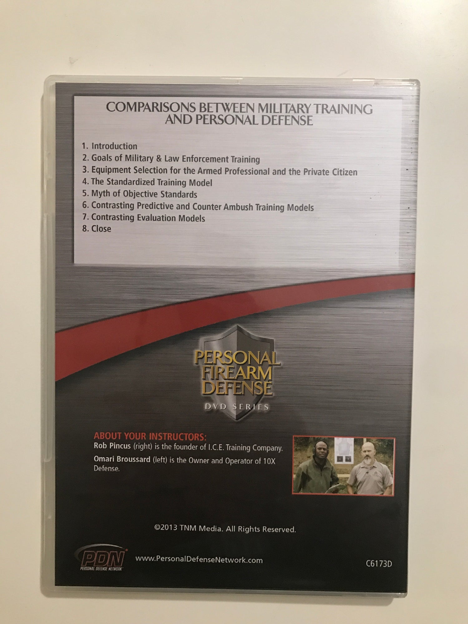 Personal Firearm Defense: Comparisons Between Military Training & Personal Defense DVD by Rob Pincus (Preowned) - Budovideos