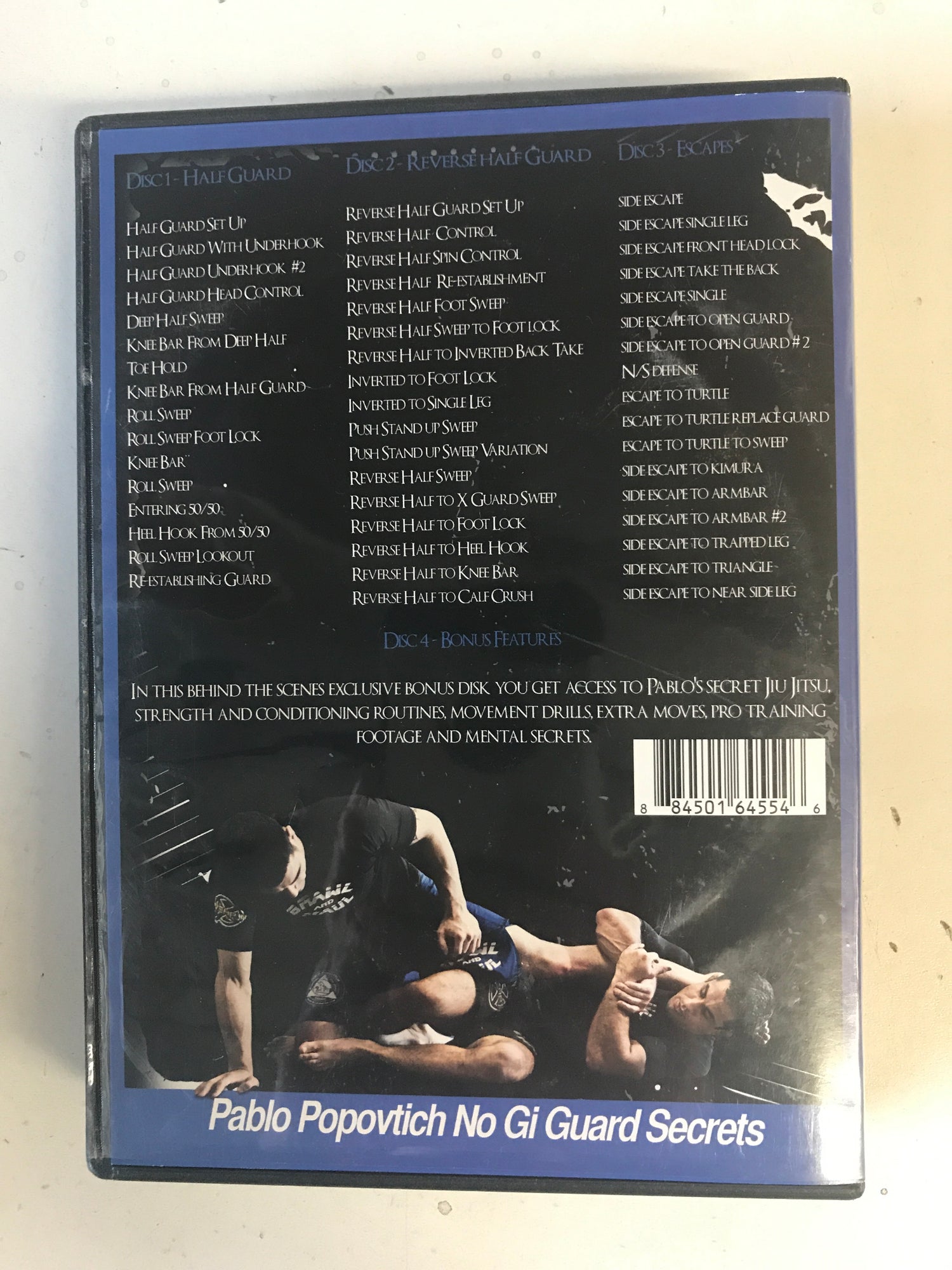 Nogi Guard Secrets 4 DVD Set by Pablo Popovitch (Preowned) - Budovideos