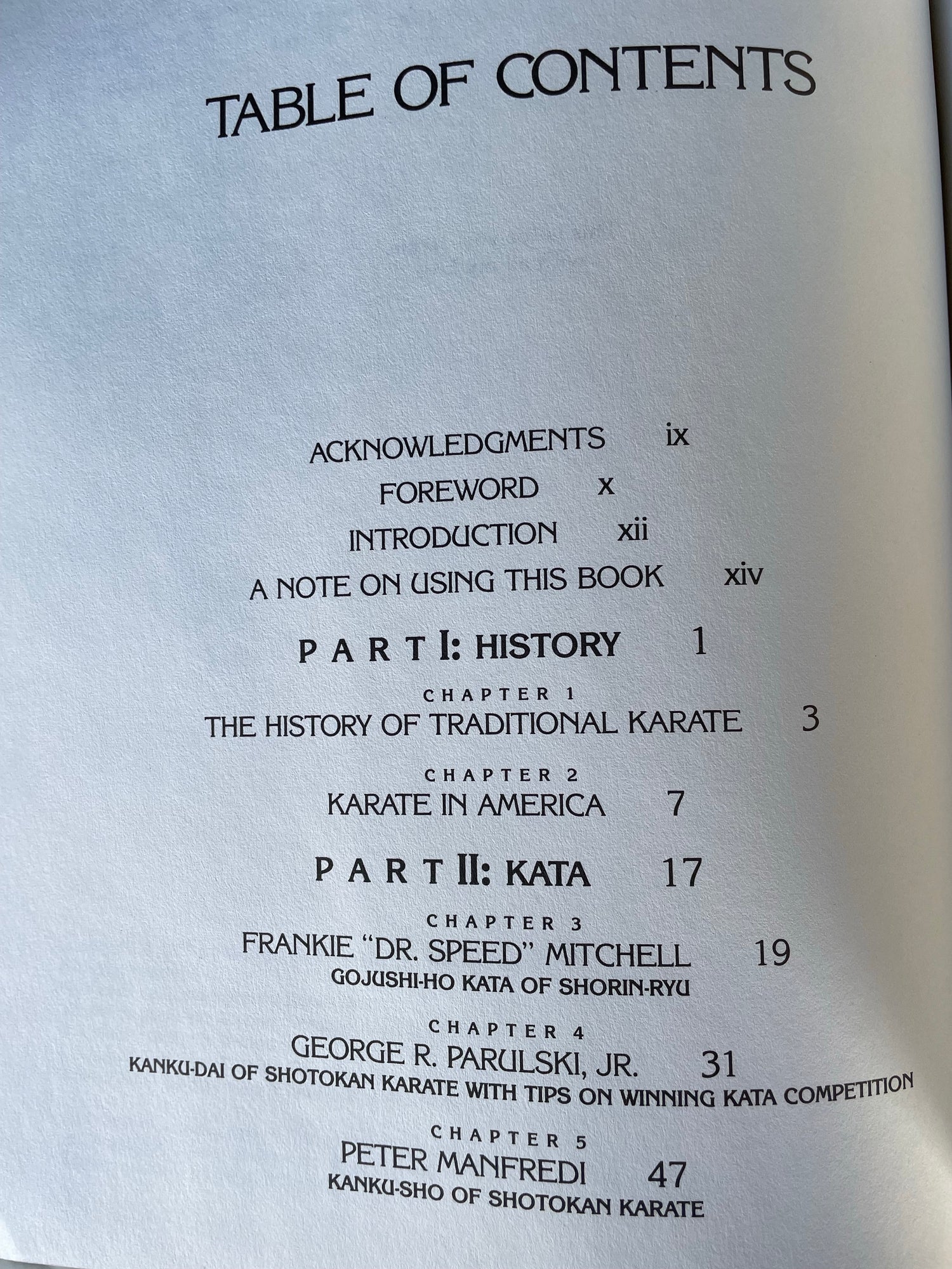 Maestros modernos del Karate: Filosofías y técnicas del libro Living Legends del arte (usado)