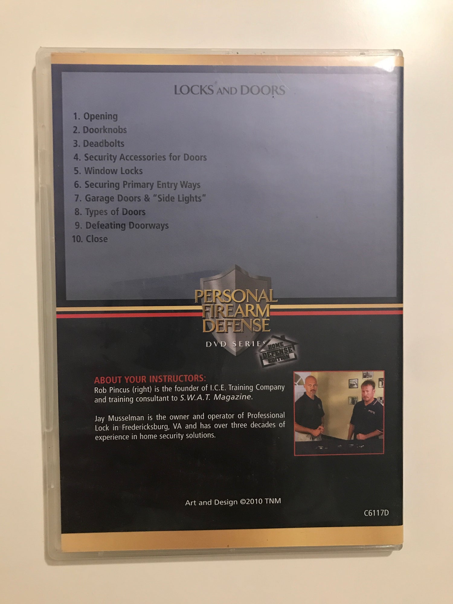 Personal Firearm Defense: Locks & Doors DVD by Rob Pincus (Preowned) - Budovideos Inc