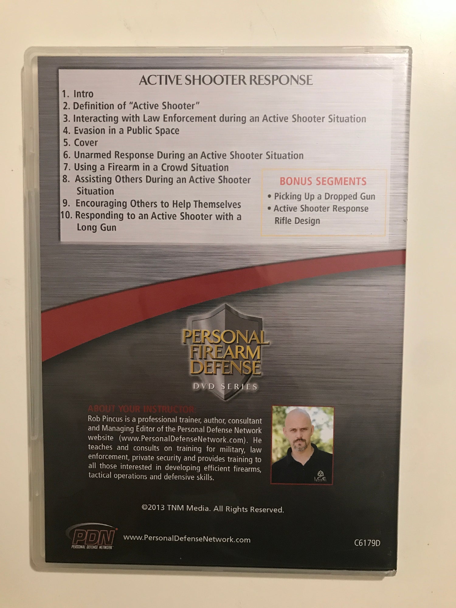 Personal Firearm Defense: Active Shooter Response DVD by Rob Pincus (Preowned) - Budovideos Inc