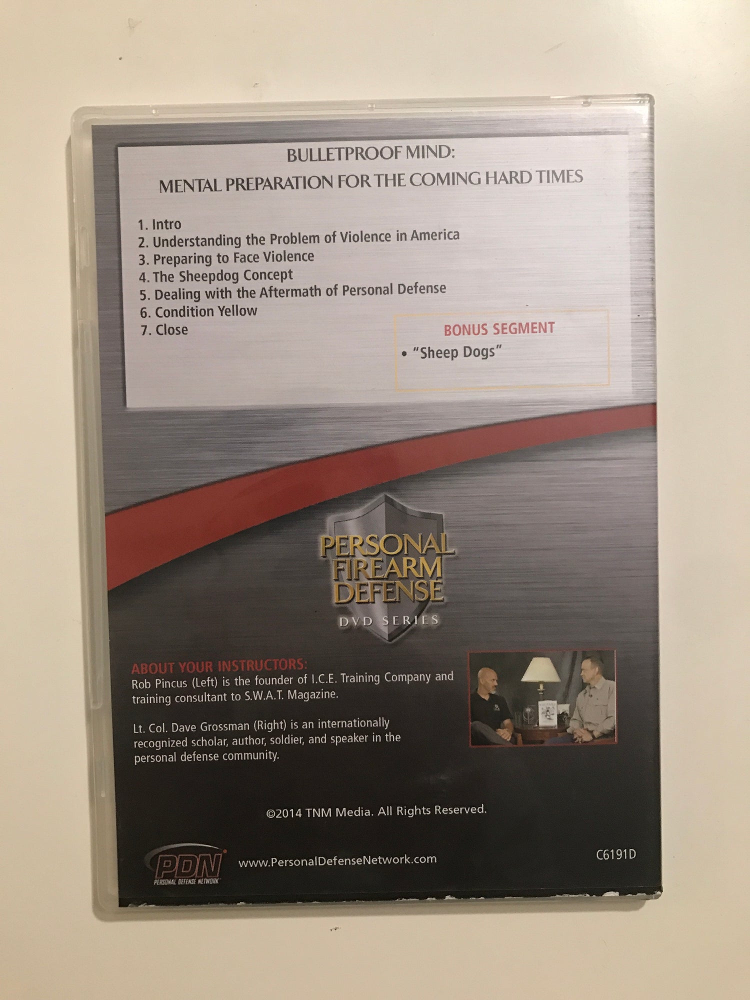 Personal Firearm Defense: Bulletproof Mind: Mental Preparation for the Coming Hard Times DVD by Rob Pincus (Preowned) - Budovideos