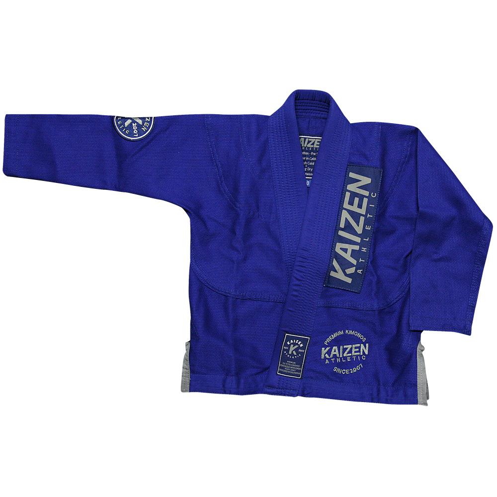 Kaizen Athletic Kid's Competitor Jiu Jitsu Kimono - BLUE - Budovideos Inc