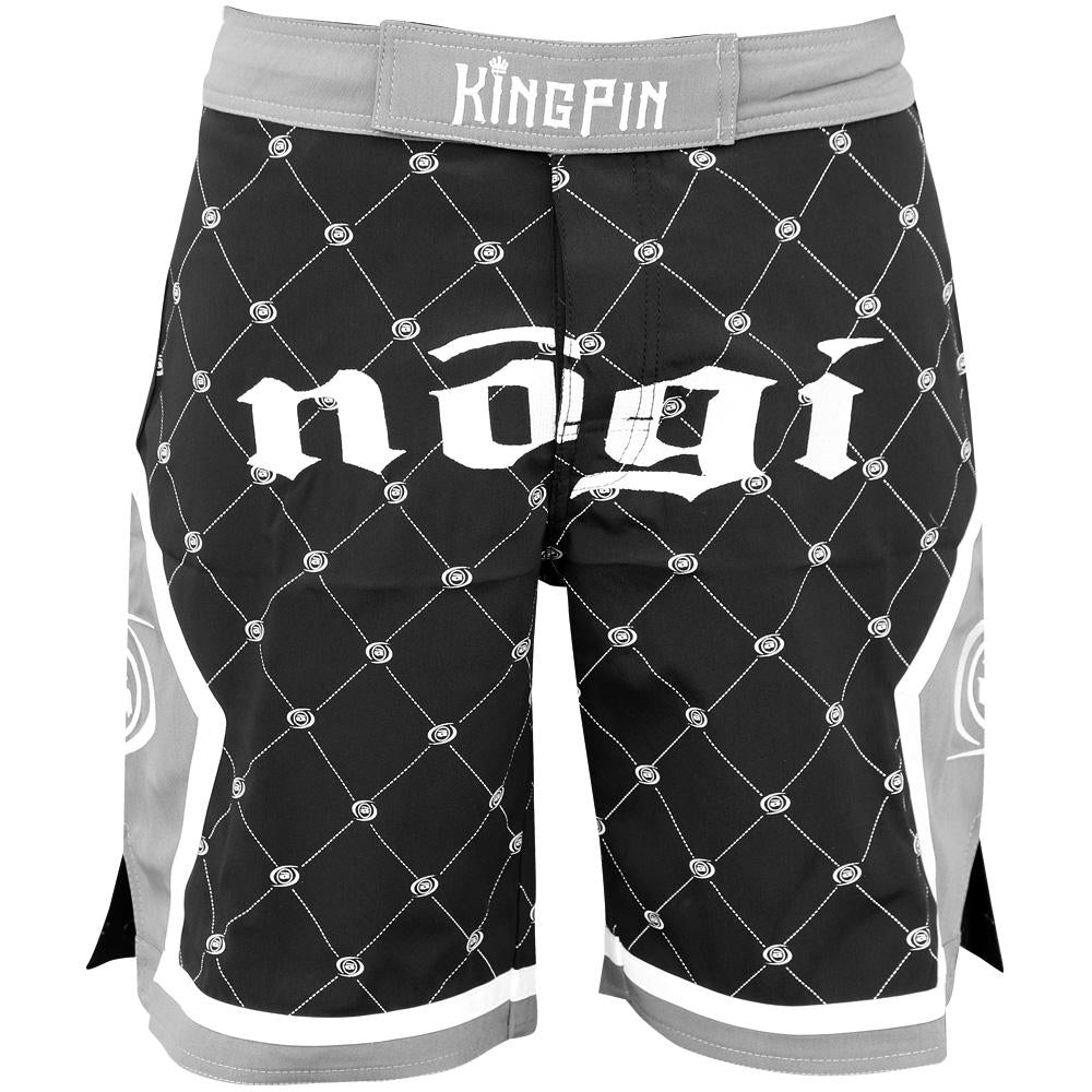 Kingpin 2.0 Black and Gray MMA Fight Shorts - Budovideos Inc