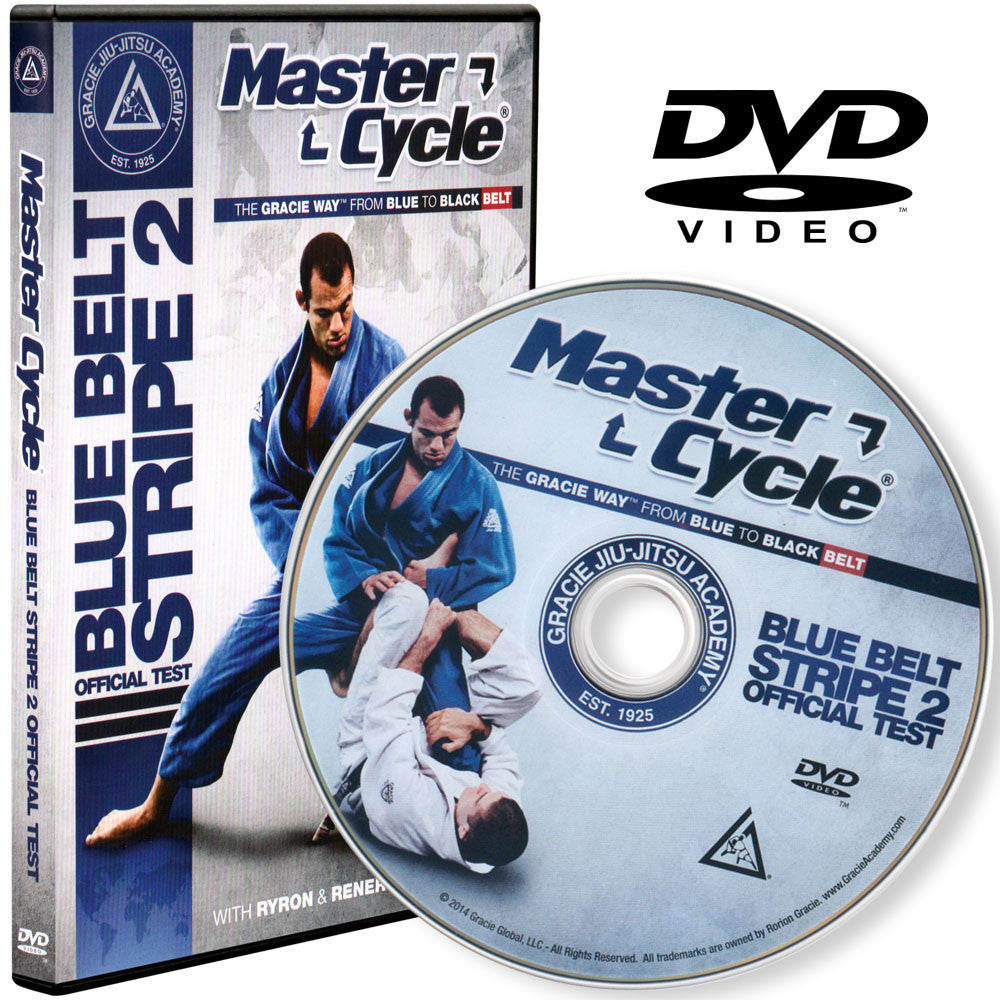 Gracie Academy Master Cycle: Blue Belt Stripe 2 DVD Official Test - Budovideos Inc