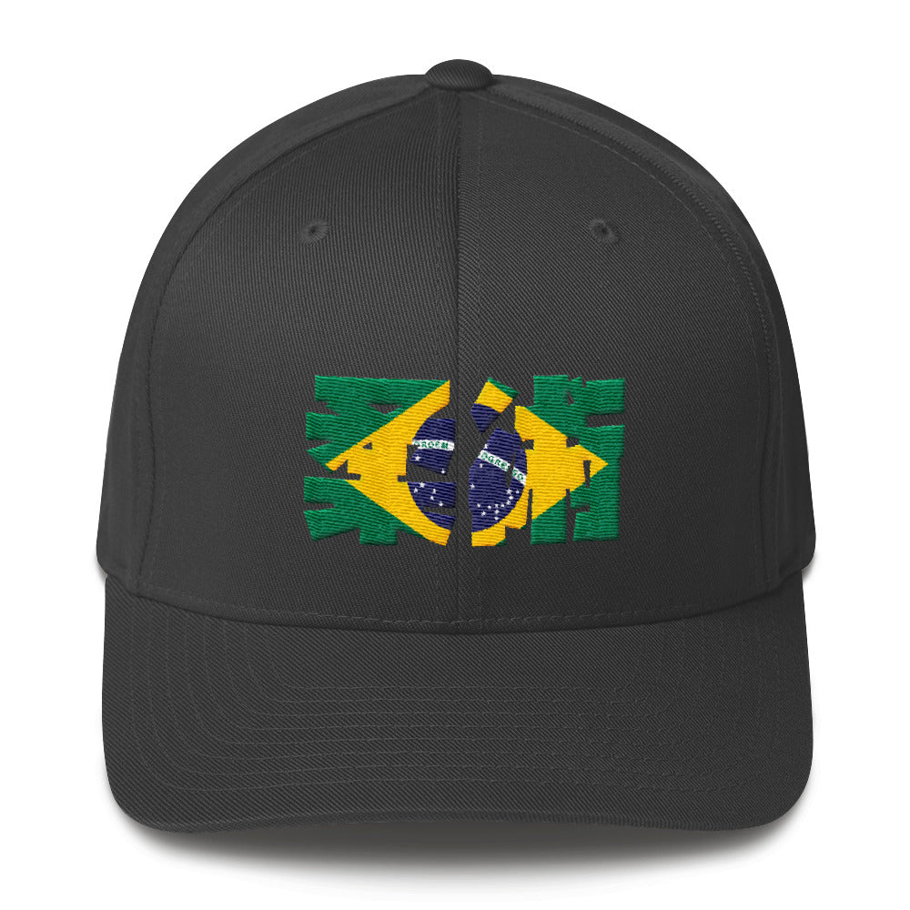 Jiu Jitsu De Brazil Flex Fit Structured Twill Cap - Budovideos Inc