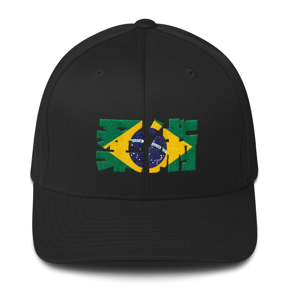 Jiu Jitsu De Brazil Flex Fit Structured Twill Cap - Budovideos Inc