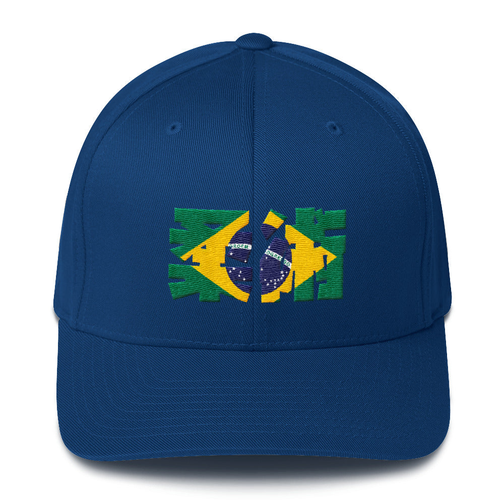 Jiu Jitsu De Brazil Flex Fit Structured Twill Cap - Budovideos Inc