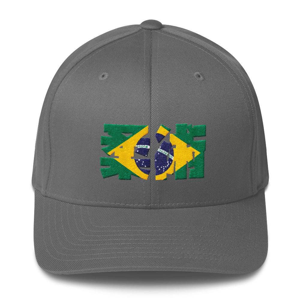 Jiu Jitsu De Brazil Flex Fit Structured Twill Cap - Budovideos Inc