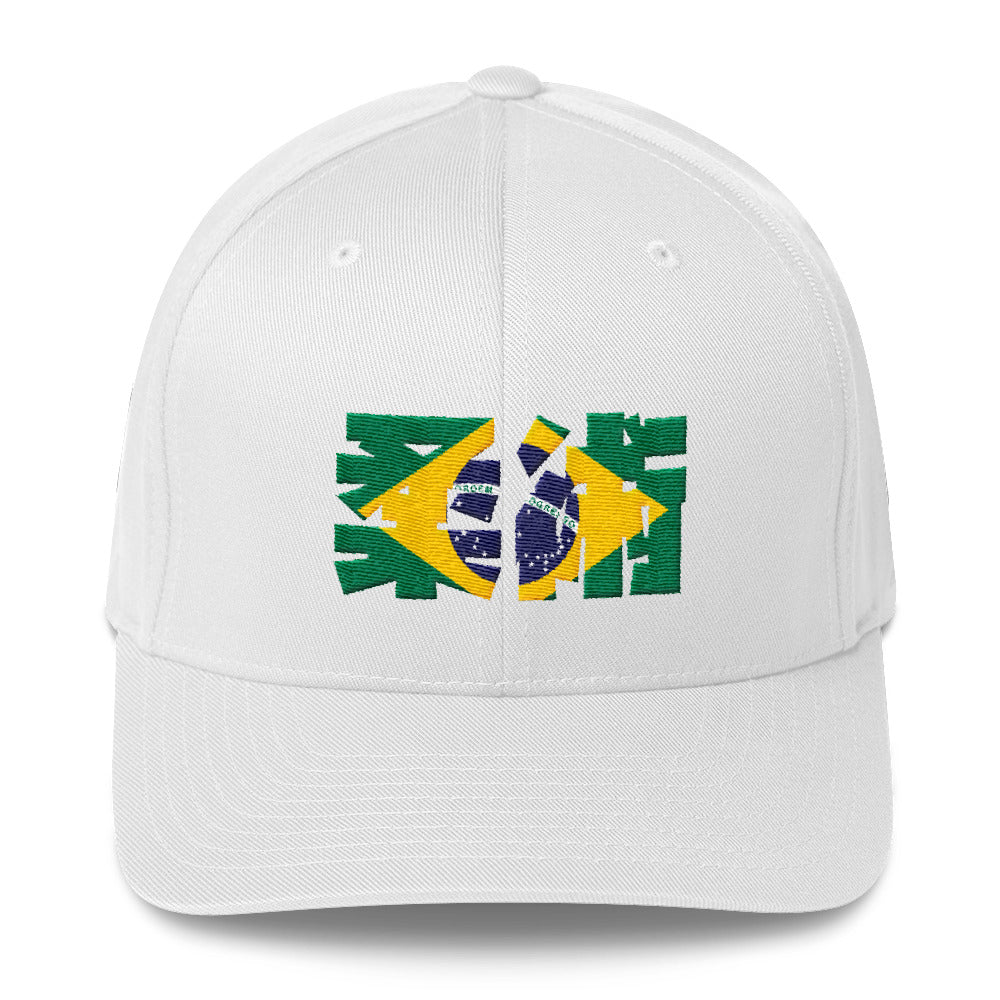 Jiu Jitsu De Brazil Flex Fit Structured Twill Cap - Budovideos Inc