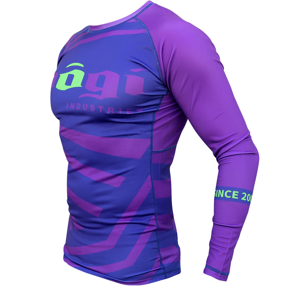 Exeter Long Sleeve Rank Rash Guard - Purple by Nogi Industries