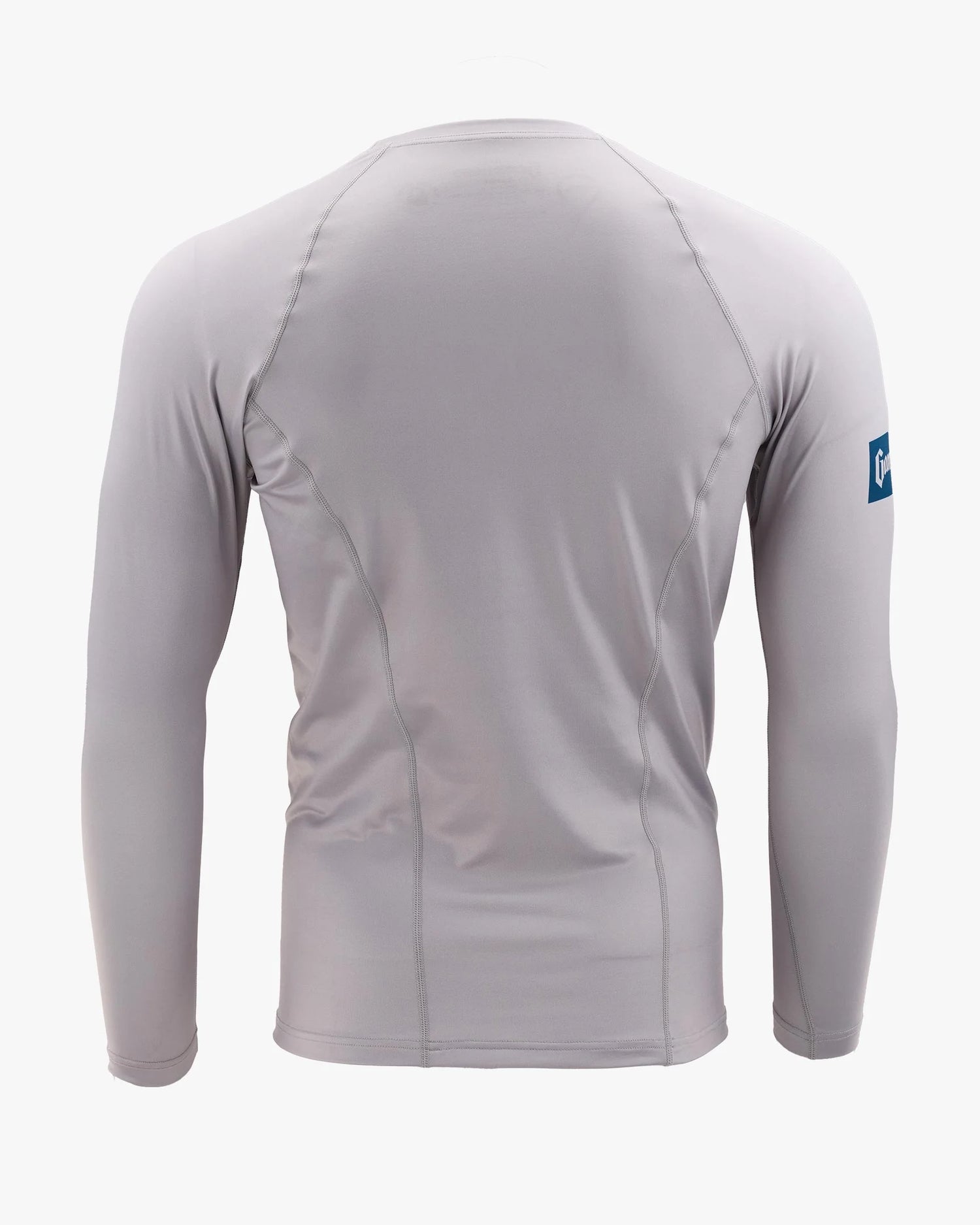Men's Long Sleeve Solid Gray Rash Guard by Gameness