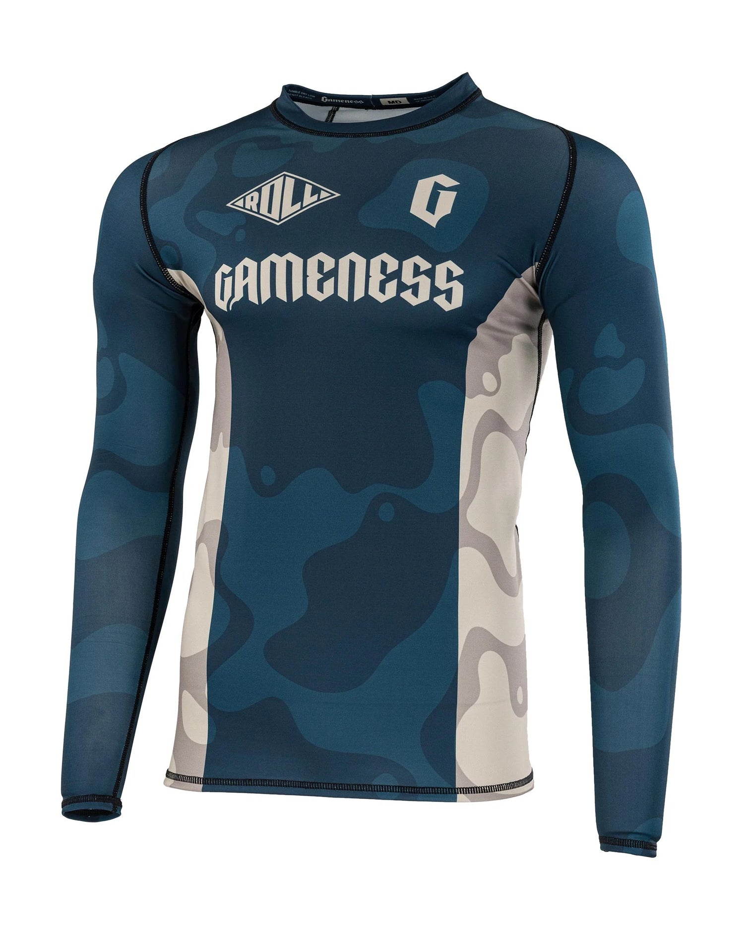 Mens Meeting Of The Waters Long Sleeve Rash Guard by Gameness