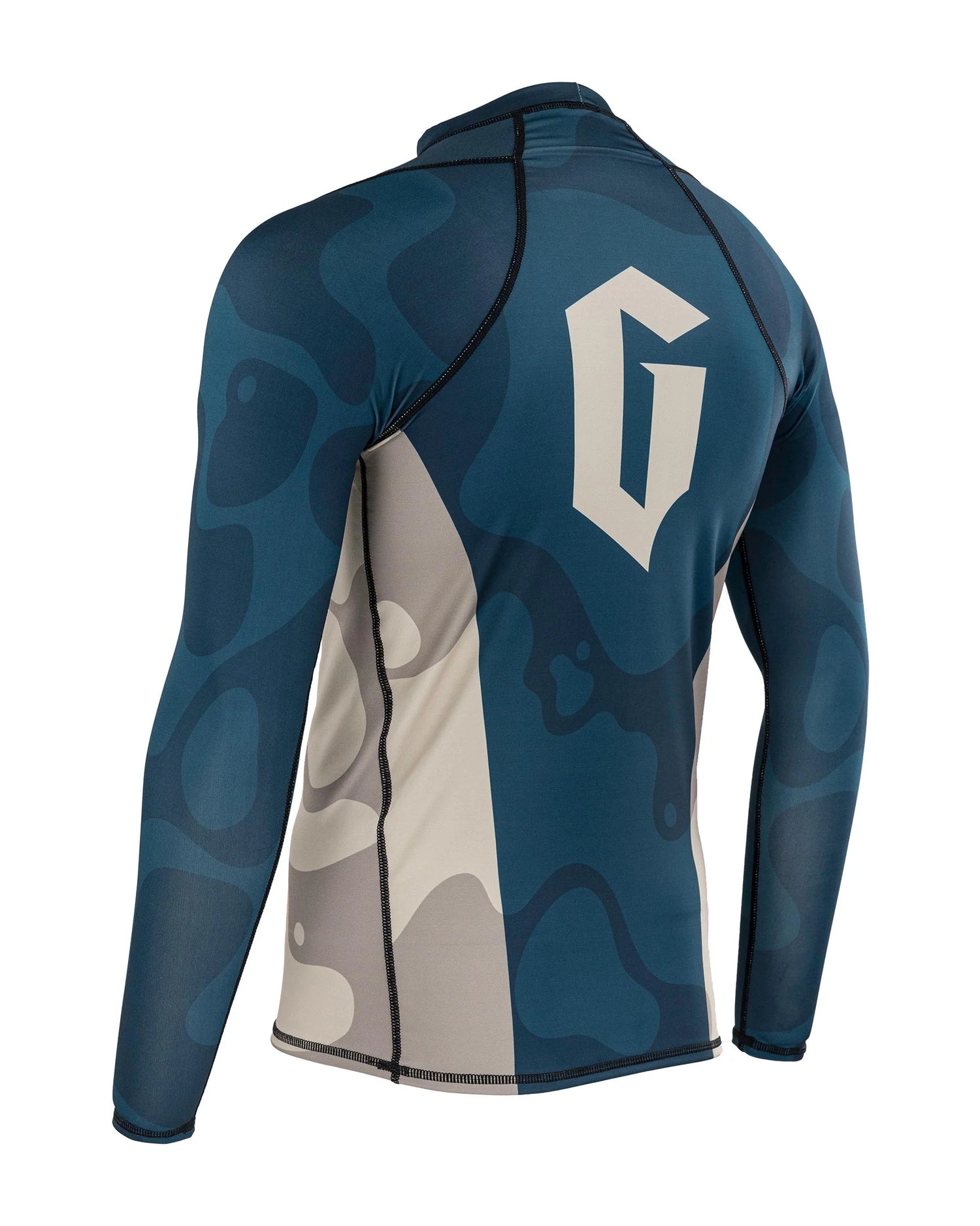 Mens Meeting Of The Waters Long Sleeve Rash Guard by Gameness