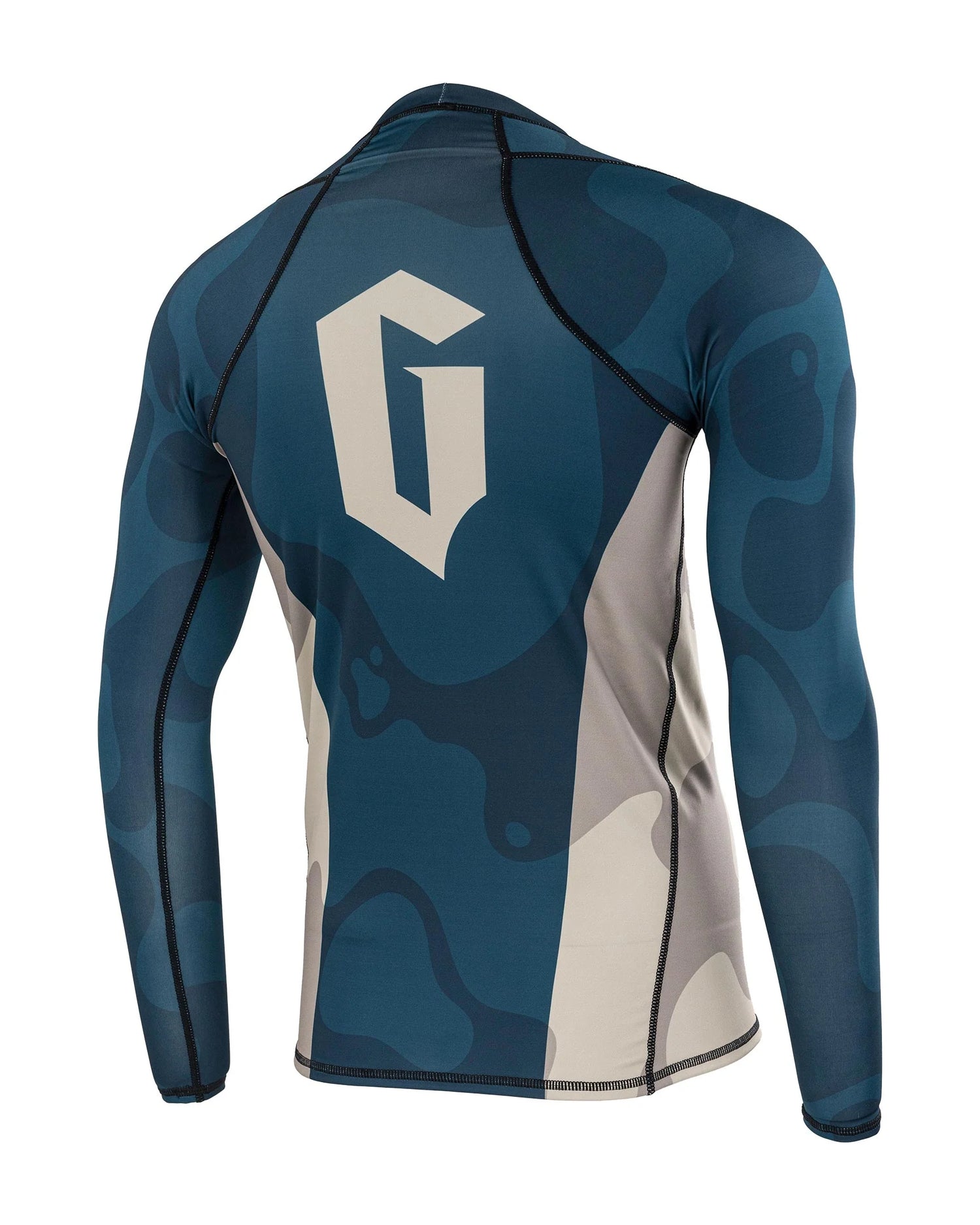 Mens Meeting Of The Waters Long Sleeve Rash Guard by Gameness