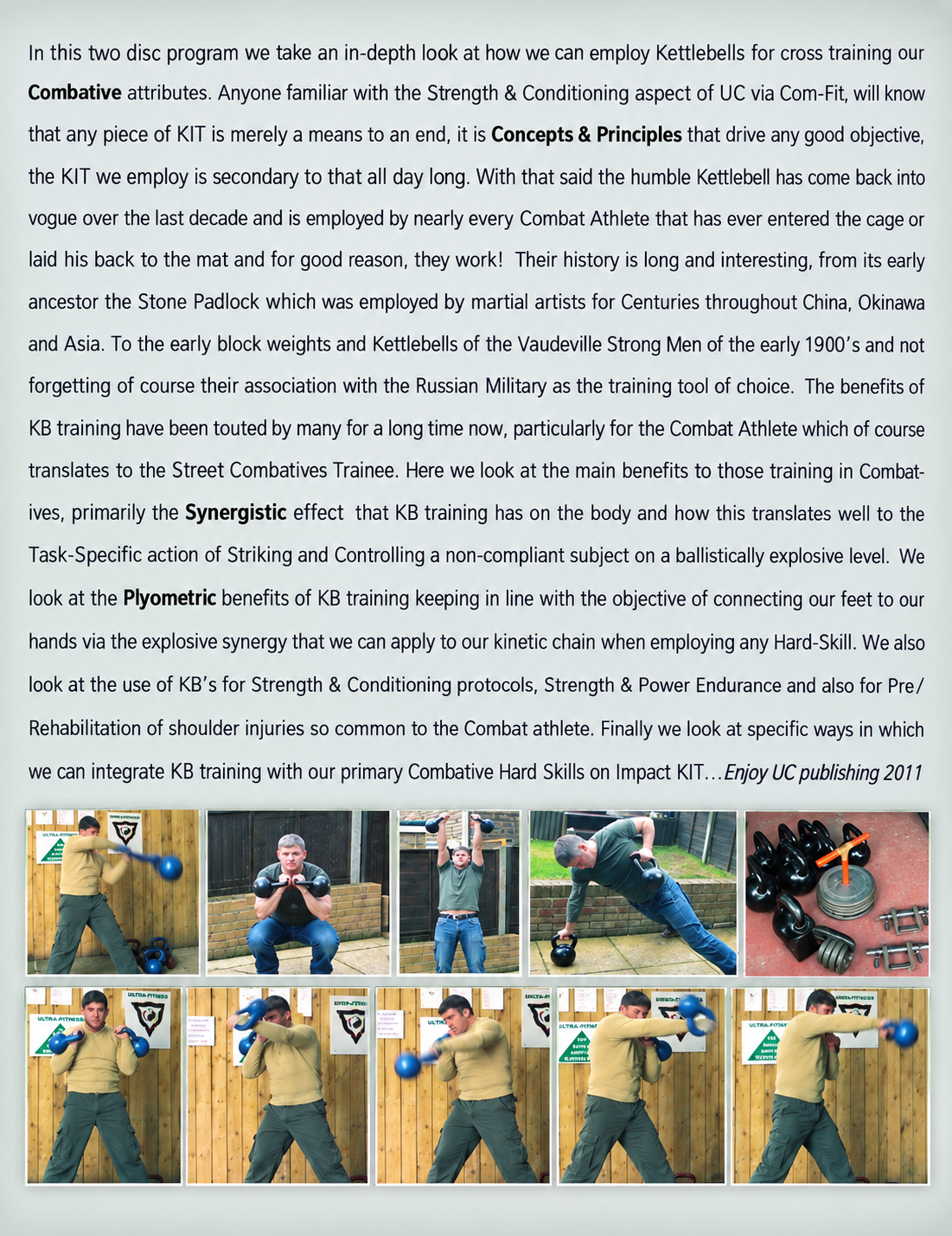 Urban Combatives Kettlebell Training for Enhancing Combat Skills 2 DVD Set by Lee Morrison (Preowned) (PAL)