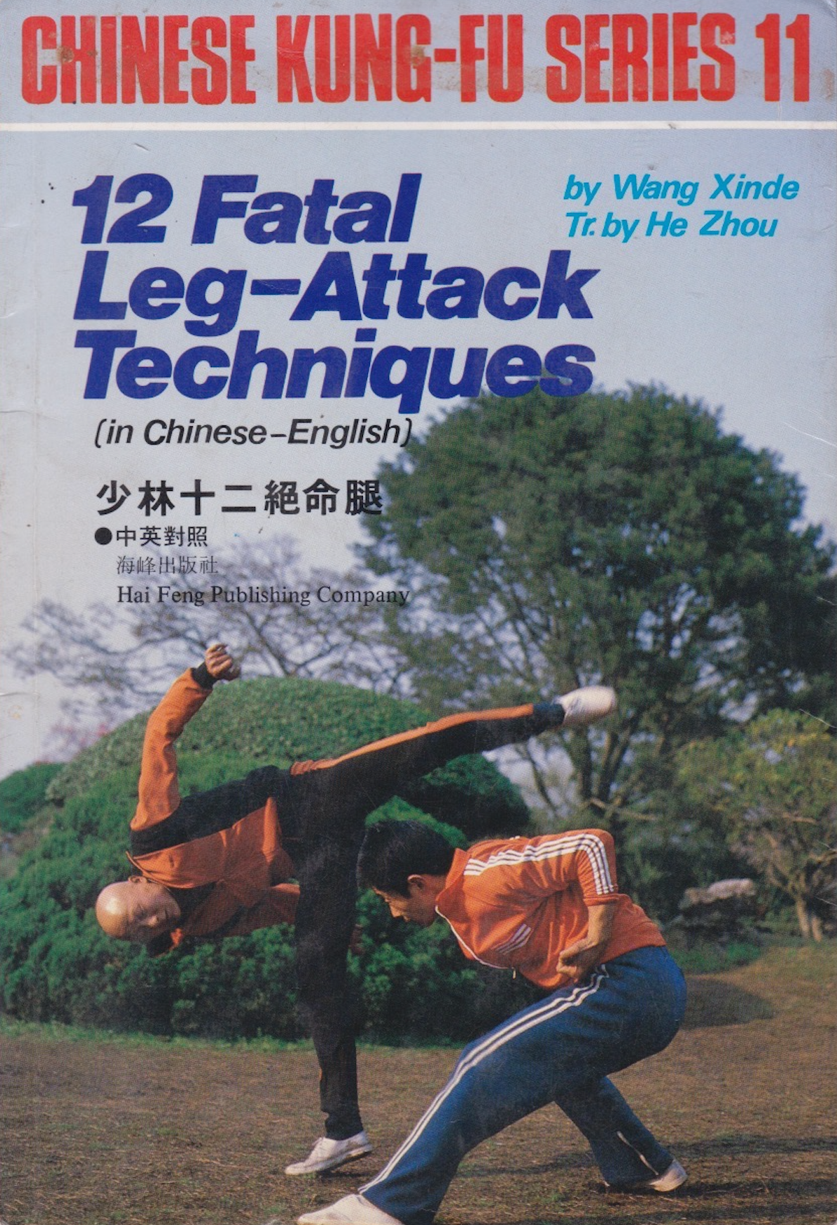 12 Fatal Leg-Attack Techniques - Chinese Kung-Fu Series Book 11 by Xinde Wang (Preowned)