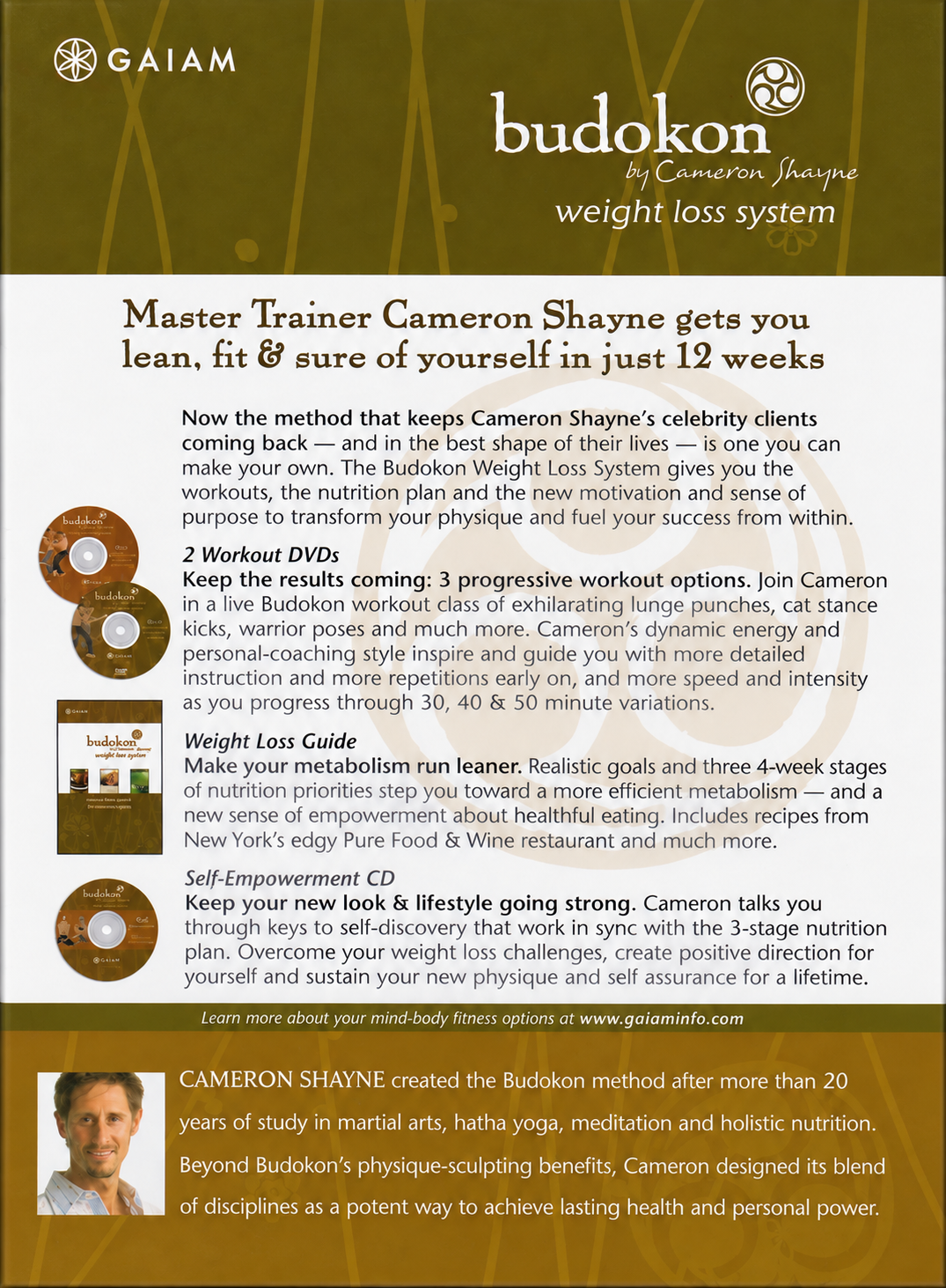 Budokon Weight Loss System: Full-Instruction Workout 3 Disc Box Set by Cameron Shayne