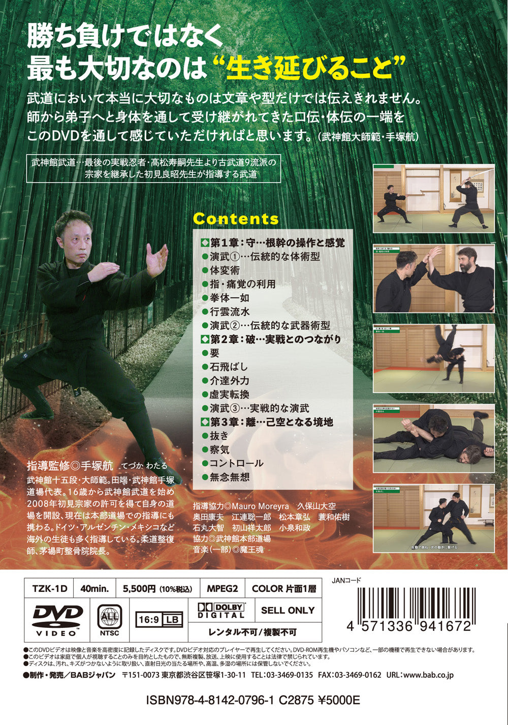 Practical Application of Bujinkan Ninpo Taijutsu DVD by Wataru Tezuka