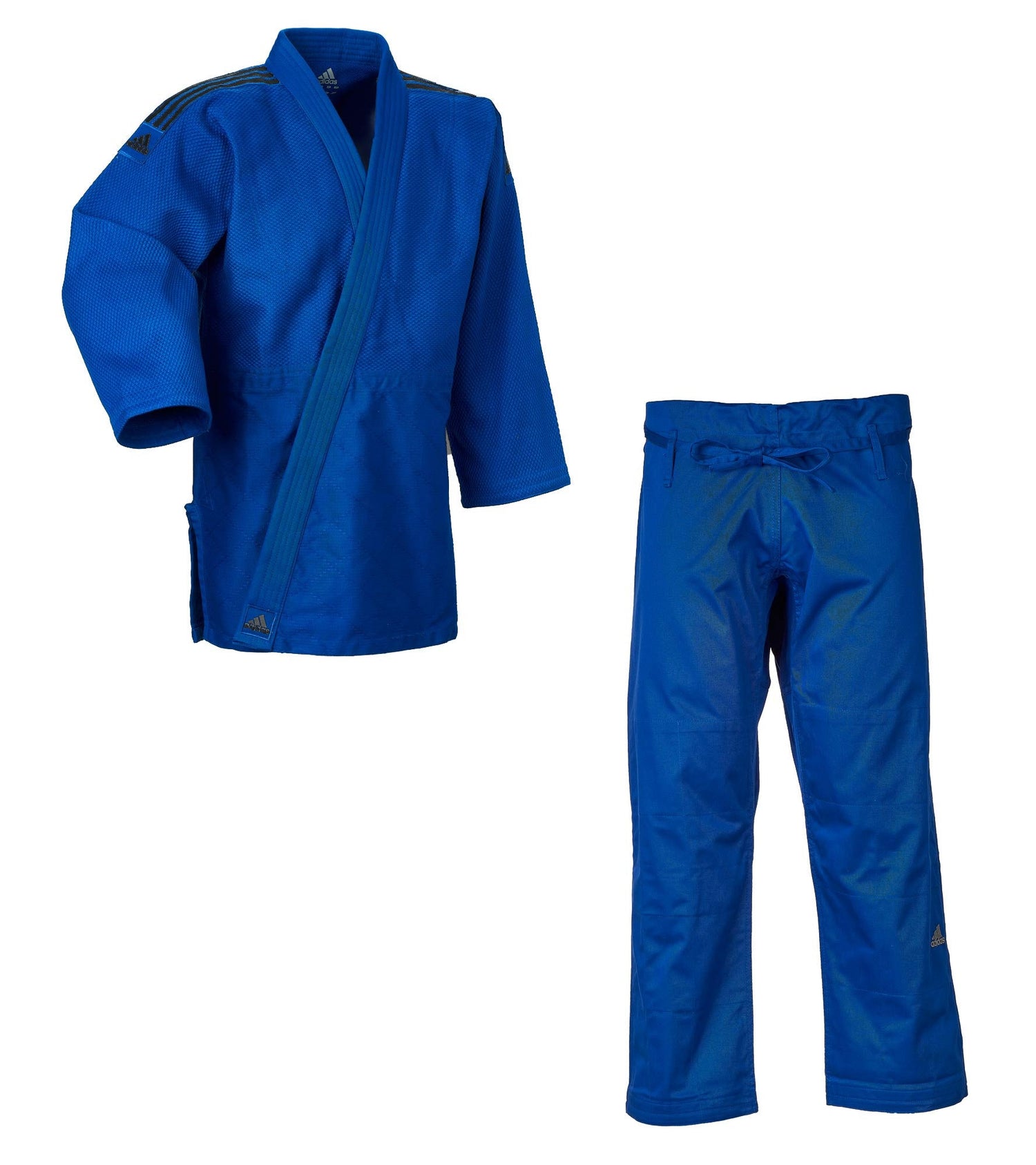 J690 Quest Blue with Black Stripes Judo Gi by Adidas