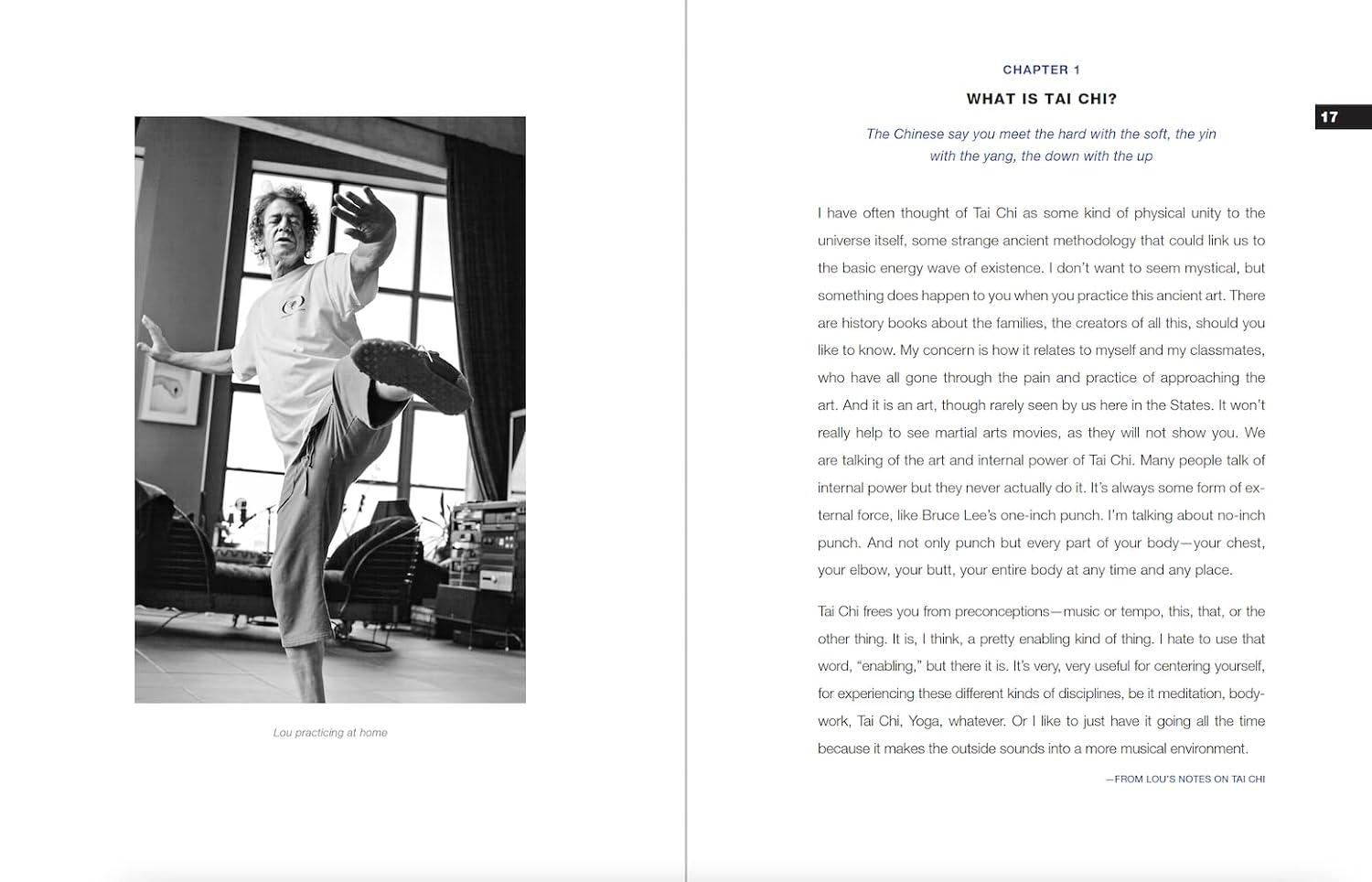 The Art of the Straight Line: My Tai Chi Book by Lou Reed