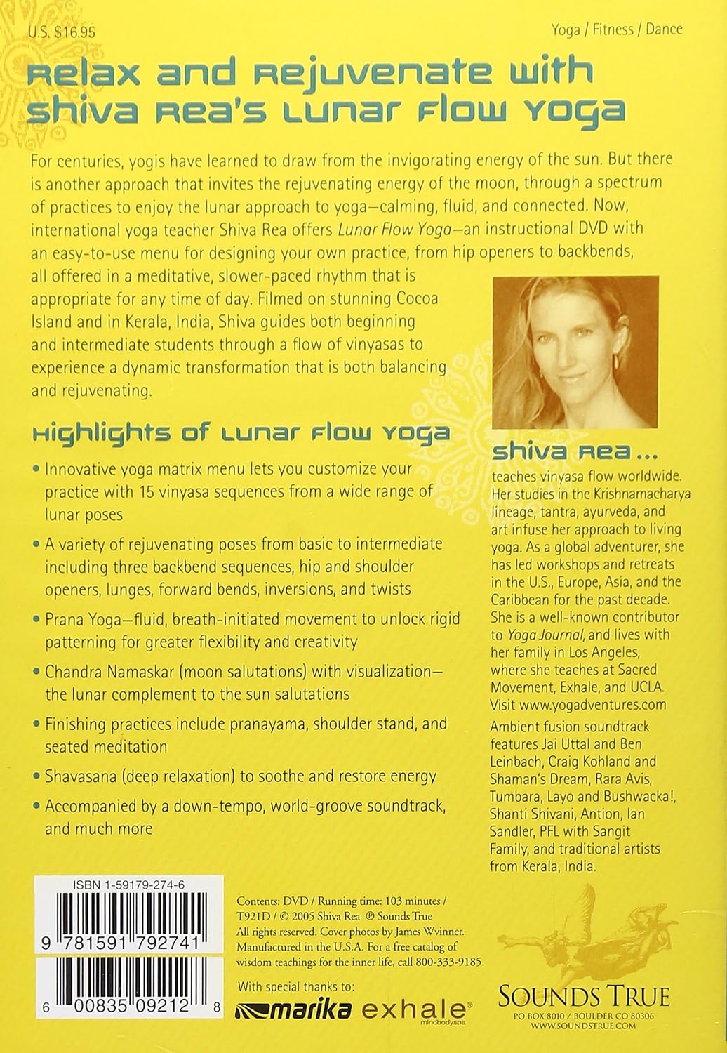 Lunar Flow Yoga DVD by Shiva Rea