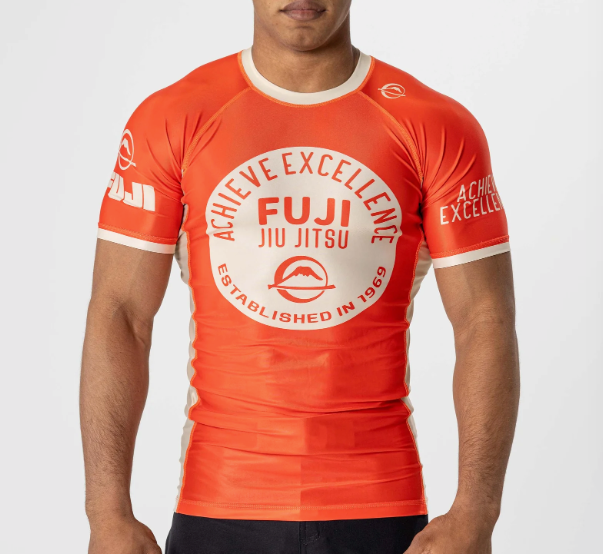 Achieve Excellence Flex Lite Rashguard Orange by Fuji