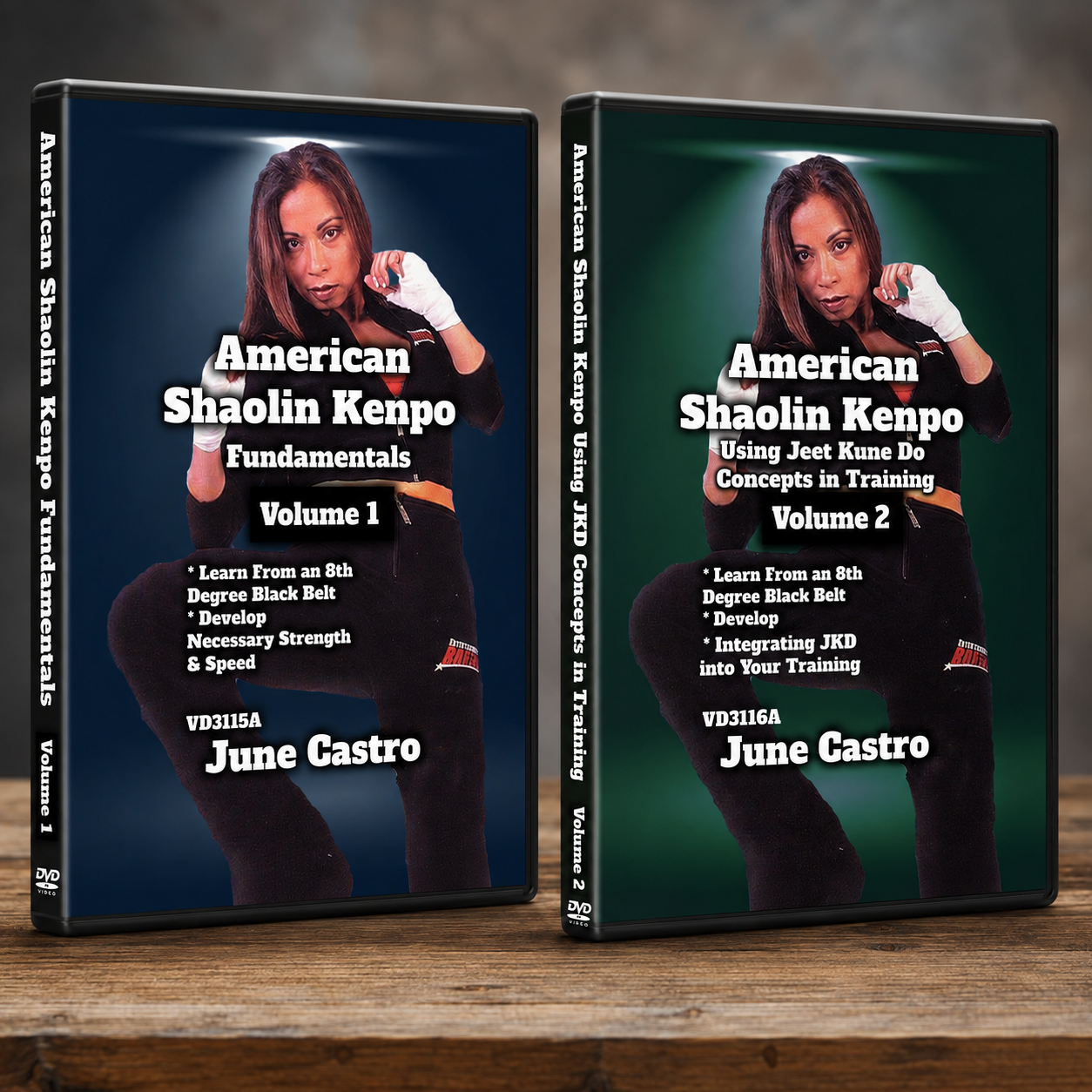 American Shaolin Kenpo 2 DVD Set by June Castro