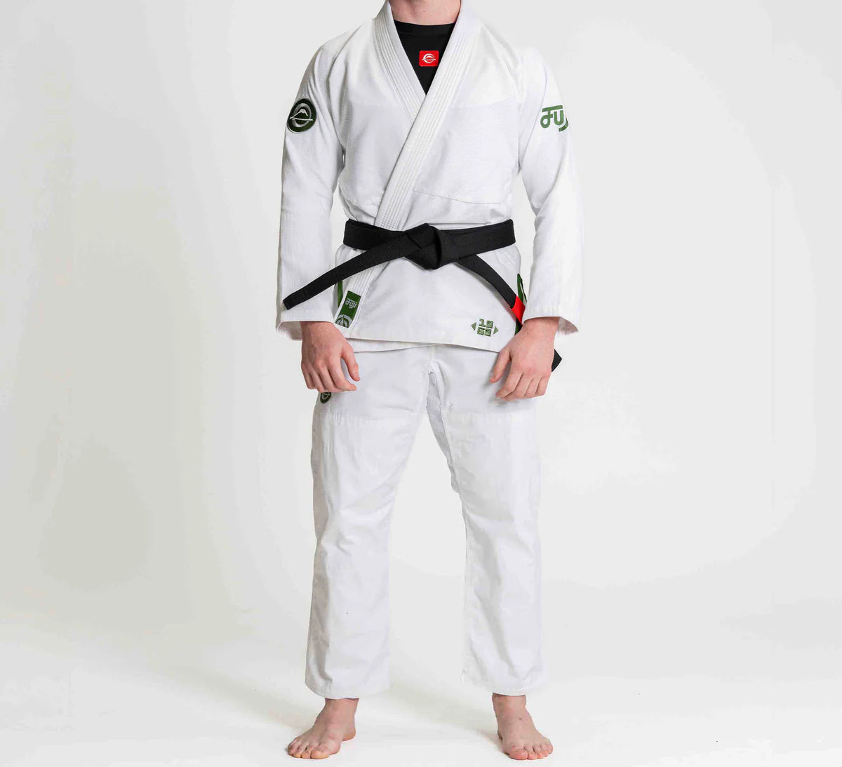 Flow-Tech BJJ Gi White/Green by Fuji