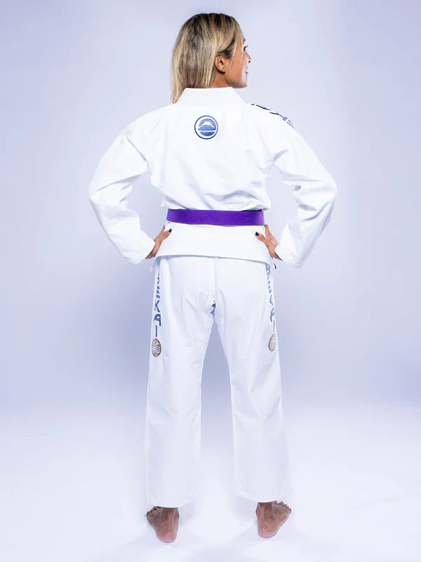 Women's Sekai 3.0  White & Navy BJJ Gi by Fuji