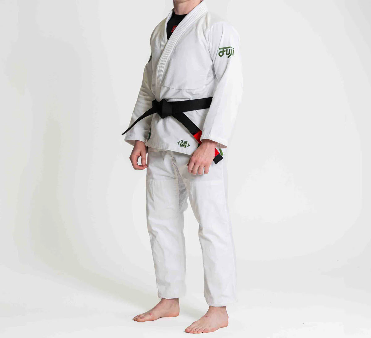 Flow-Tech BJJ Gi White/Green by Fuji